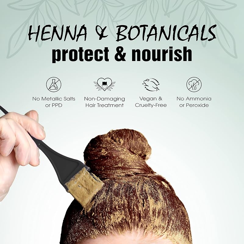 Light Mountain Henna Hair Color & Conditioner Chestnut – Organic Henna Powder (16 oz)