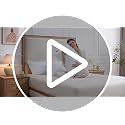 King Size Shredded Memory Foam Bed Pillows Set of 4 - Adjustable Support, Cooling Cover