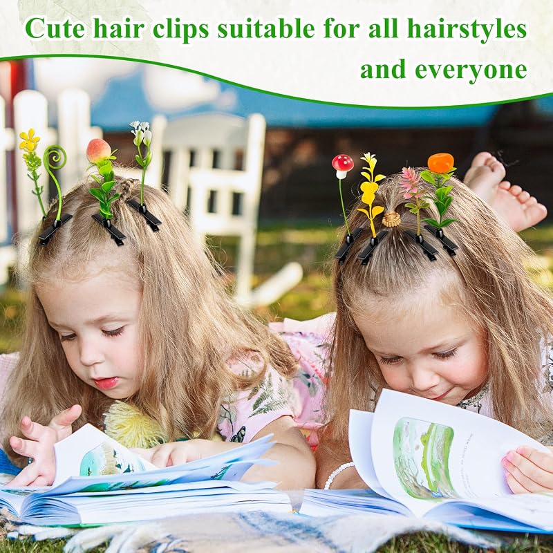 100 Pcs Sprout Clips Mixed Style Plant Hairpins - 50 Random Styles Mix 100 Pcs