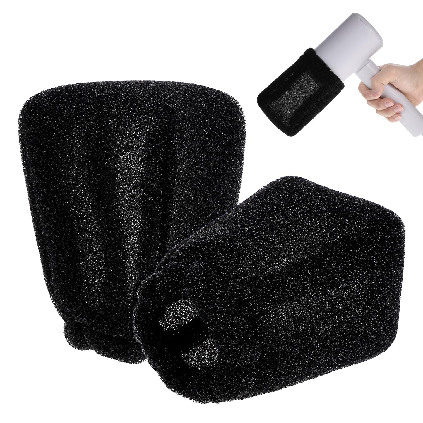 BOHUIZ 2Pcs Hair Dryer Sock Diffuser Cover, Universal Sponge Hair Dryer Diffuser Cover Hair Dryer Attachment Portable Soft Curly Hair Diffuser Cap for Home Travel Hotel Hairstyling Accessories