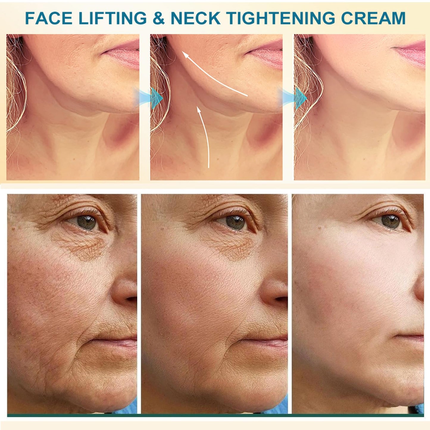 yehapp 50ml Neck Firming Cream Hibiscus and Honey, Neck Cream with Retinol & Peptide, Anti-Wrinkle Neck Creams for Tightening and Firming, Advanced Neck & Face Tightening and Lifting Cream