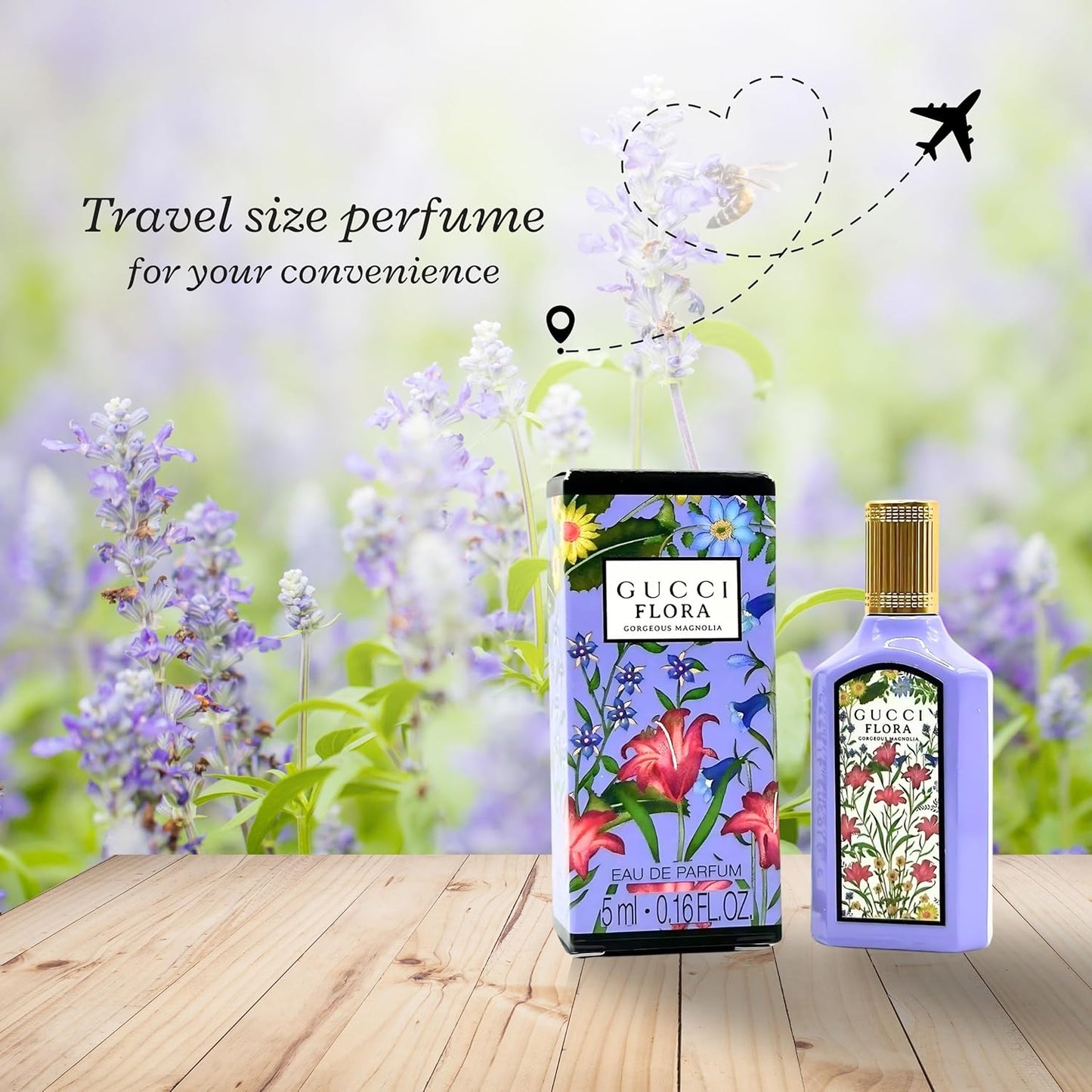 Gucci Flora Gorgeous Magnolia Mini Perfume for Women - 0.16 Fl Oz EDP