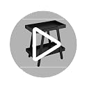 IPARTS EXPERT Farmhouse Side Table Rustic Brown Classic Style, 22in