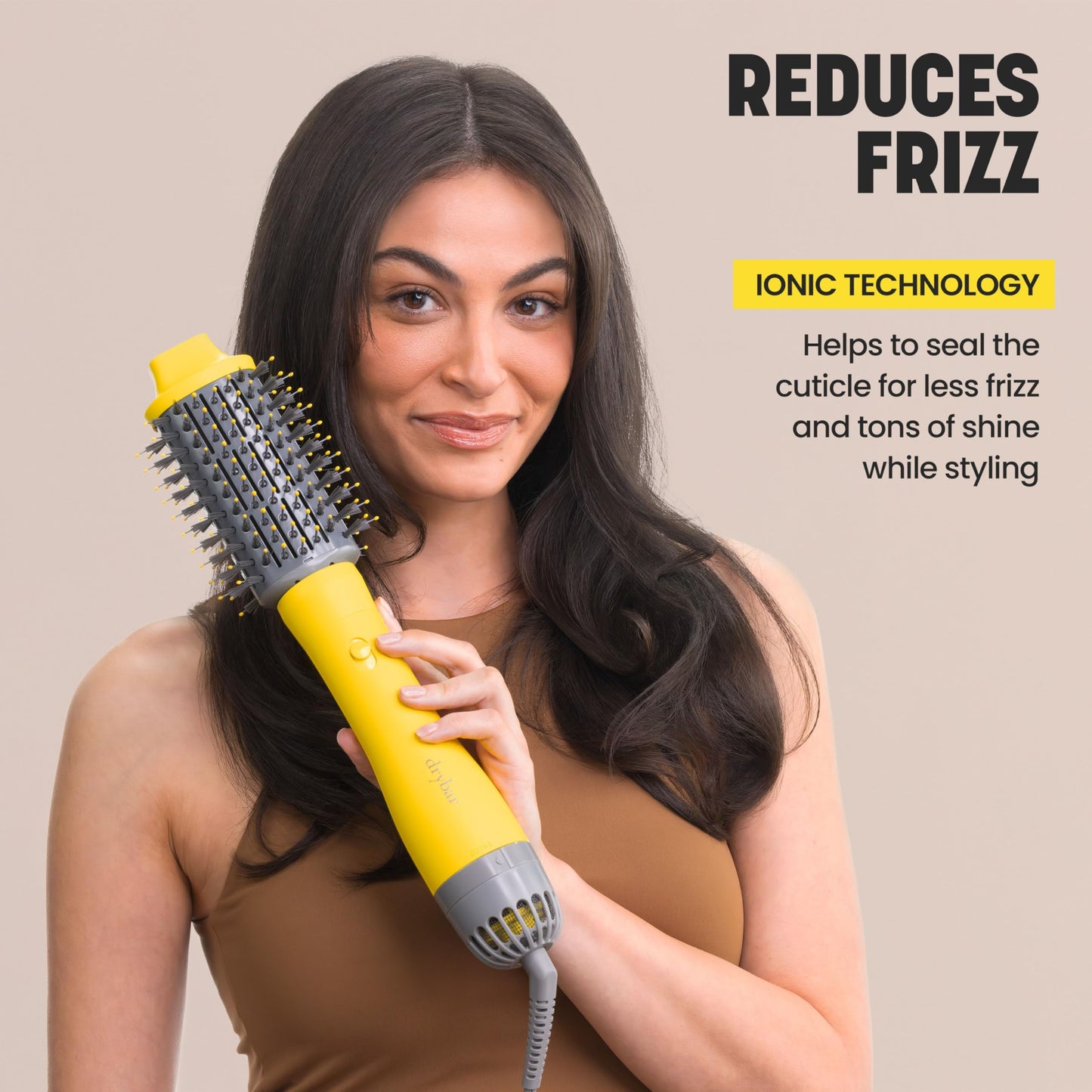 Drybar The Triple Shot Interchangeable Blow-Dryer Brush – Three Looks, One Hair Tool – Salon Styling Brush for Faster Blowouts
