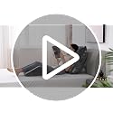 Grey 4-Piece Orthopedic Bed Wedge Pillow Set for Sleeping, Post Surgery Support