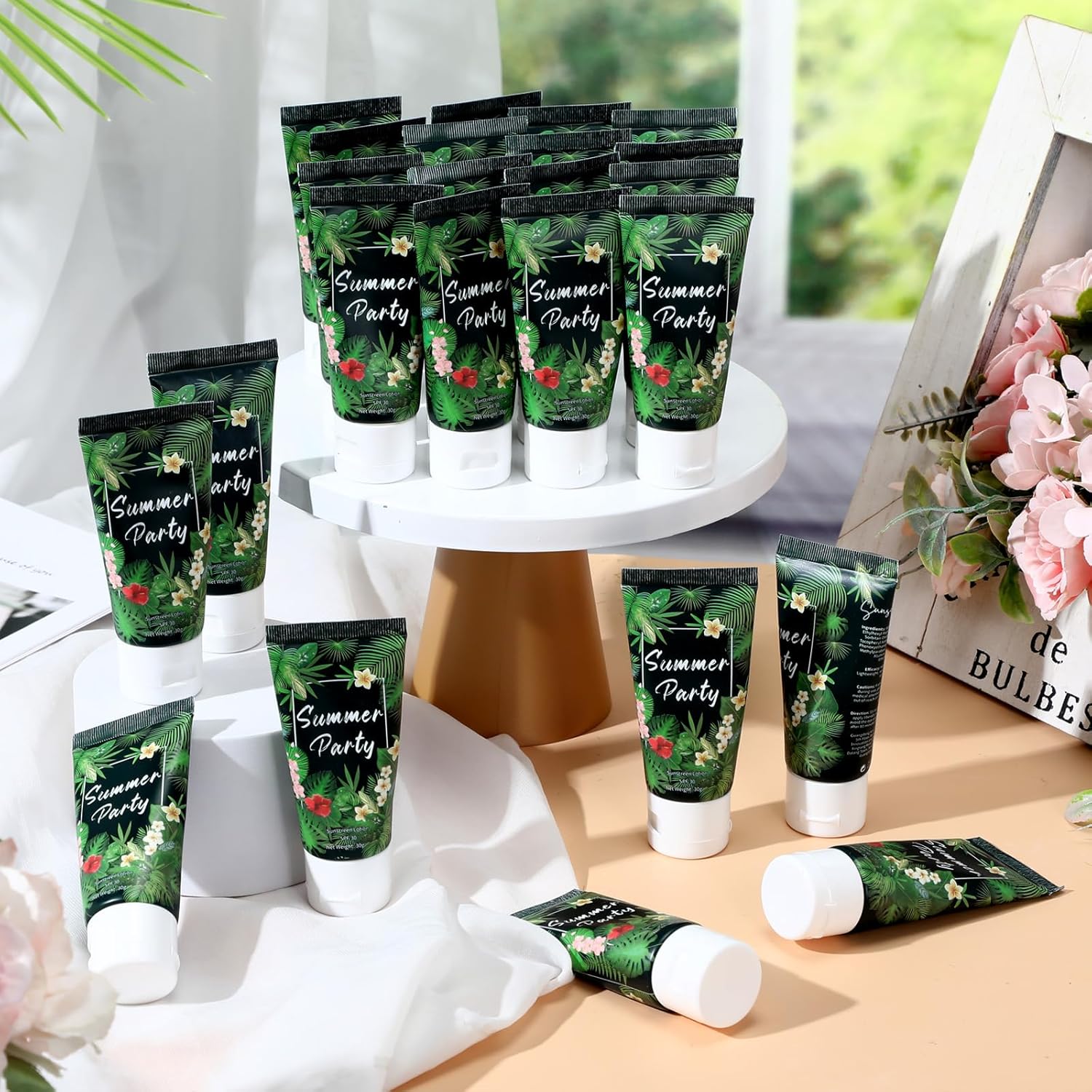12-Pack SPF 30 Mini Sunscreen Lotion - Travel Size, Water Resistant, Perfect for Wedding Favors & Summer Gifts