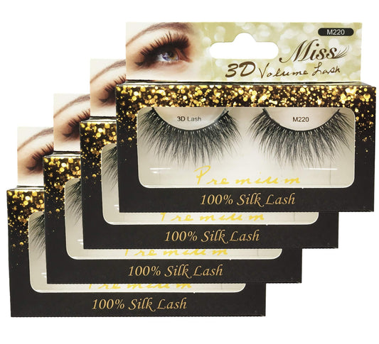 [4 PACKS] Miss Lashes 3D Volume Tapered False Eyelash Extension