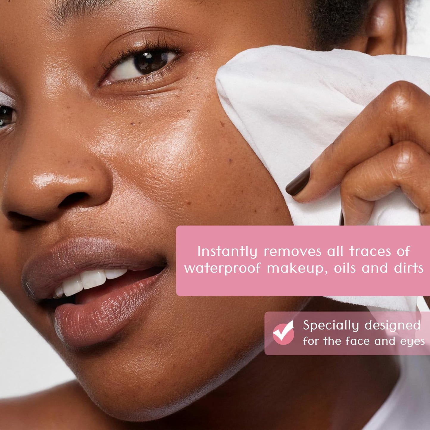 Air Jungles Makeup Remover Wipe 25 Counts, Fragrance-Free, Gently Removes Waterproof Makeup and Oil, Face Cleansing Towelettes, Alcohol Free, Infused Vitamin E for All Skin Type