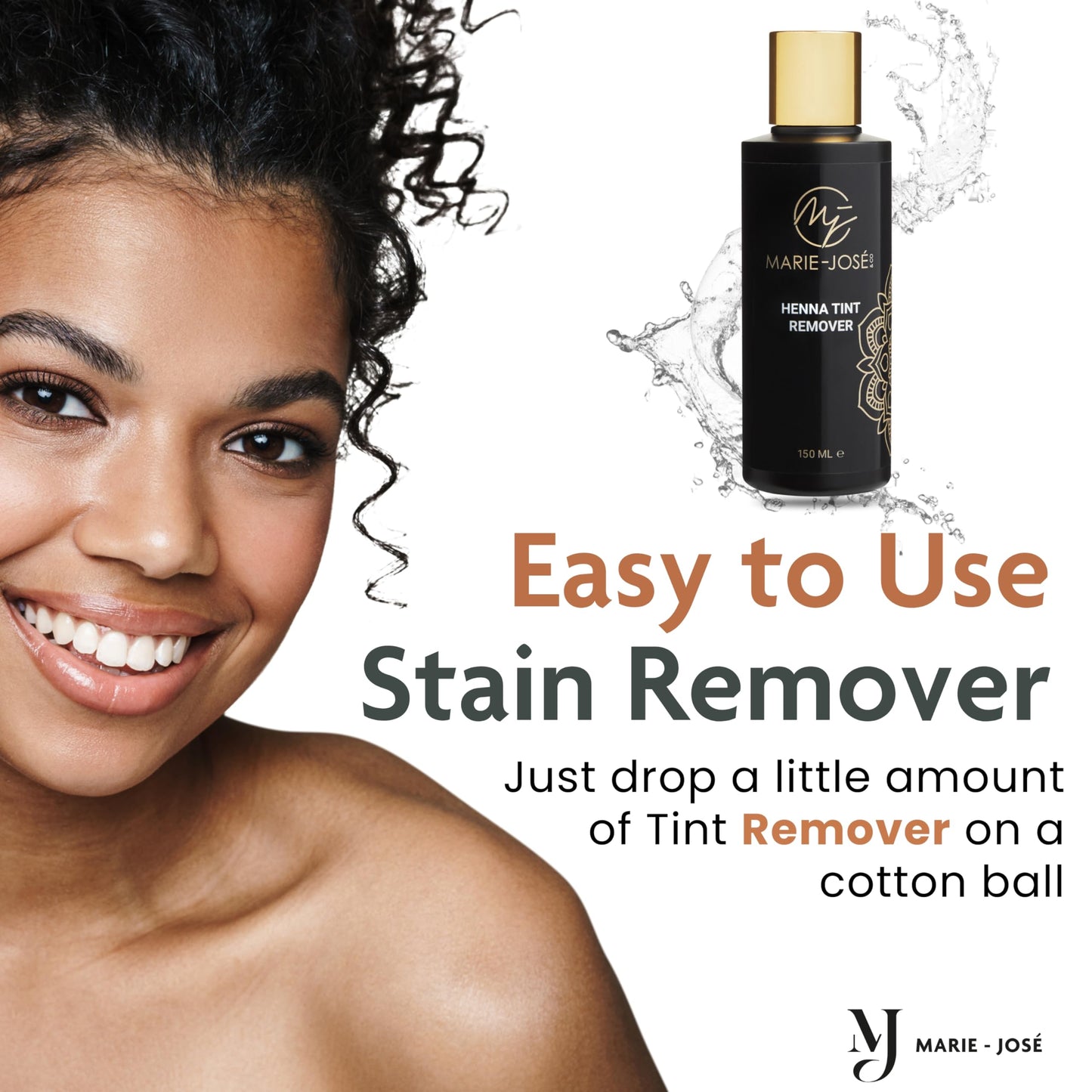 Henna Tint Remover - Gentle & Versatile Hair Dye Stain Remover - Marie-José (5 fl.oz)
