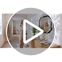 Vercraft Black 24x24 Inch Frameless Beveled Edge Wall Mirror for Bathroom & Bedroom