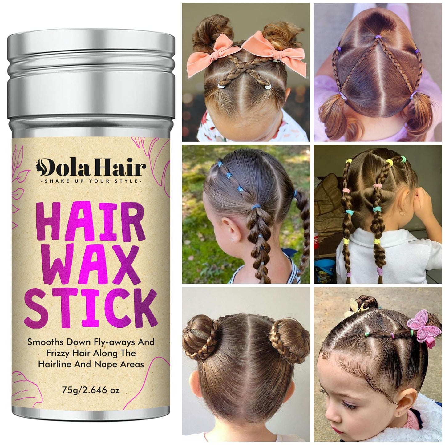 Hair Pins for Women Bobby Pins for Bun Styling Kit Black Premium Bobby Pin For Kids, Girls And Women Comfortable, Pain-Free Hair Accessories Hair Wax Stick Slick Back Brush Kit