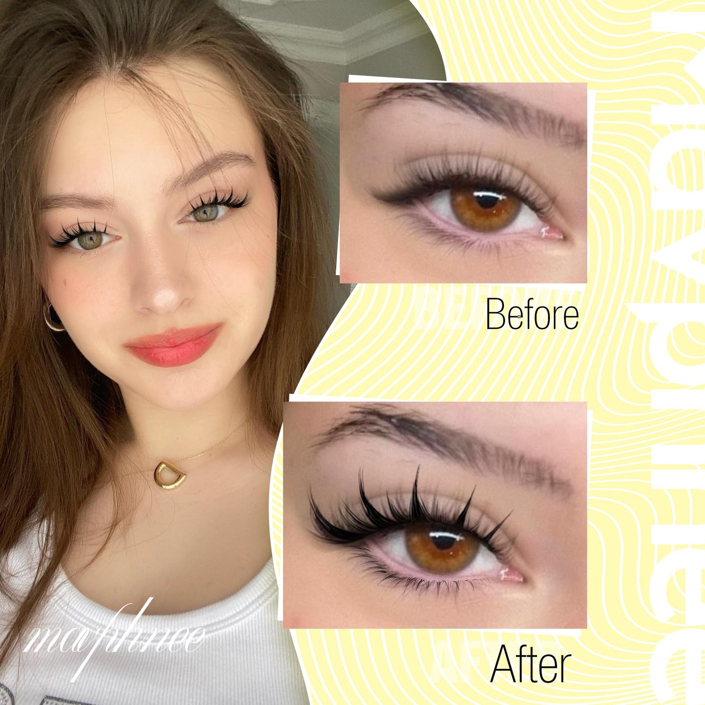 Manga Lash Clusters Anime Eyelash Clusters Spiky Individual Lash Extensions Natural Fairy Cluster Lashes 120 Pcs 11-17MM CC-Curly Cluster Eyelash Extensions Wispy DIY Lash at Home by Mavphnee