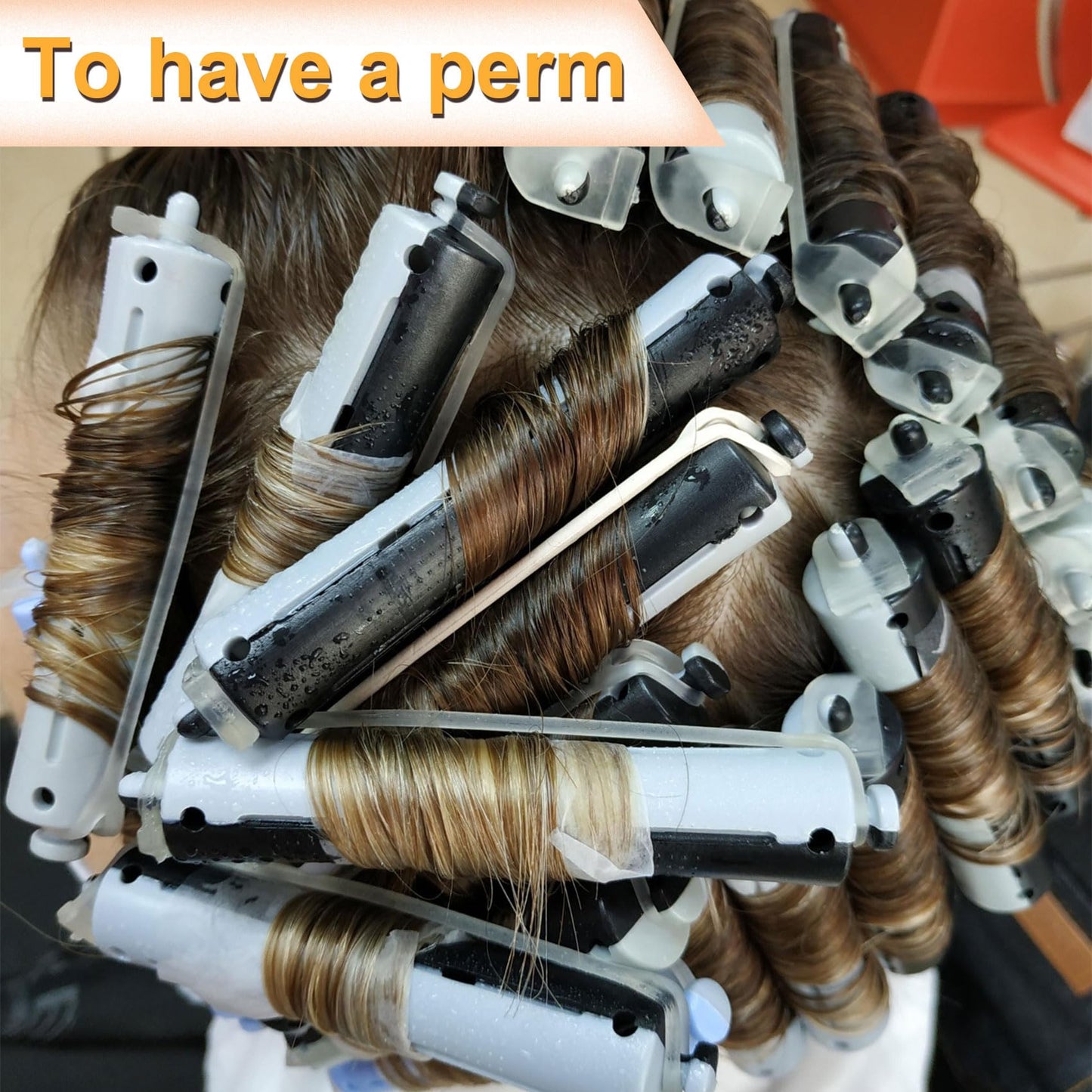 CustomyLife 100pcs Perm Paper for Hair, Heat-Resistant End Tissue for Hair Perm, Disposable Curling Paper for Salon Shop- White