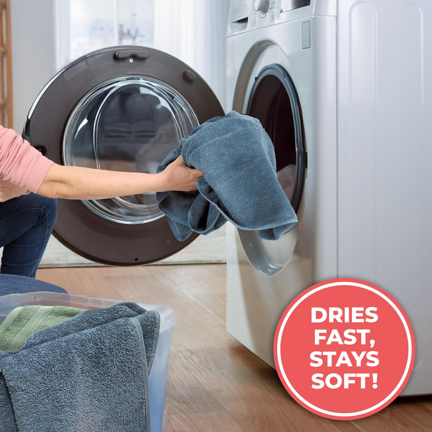 TEXTILOM Washcloths for Body and Face – Hotel and Spa Quality & Soft & Absorbent & Quick Dry Wash Cloths for Your Body – 100% Turkish Cotton Wash Clothes Towel Set of 4 (13 x 13 inches) - Blue