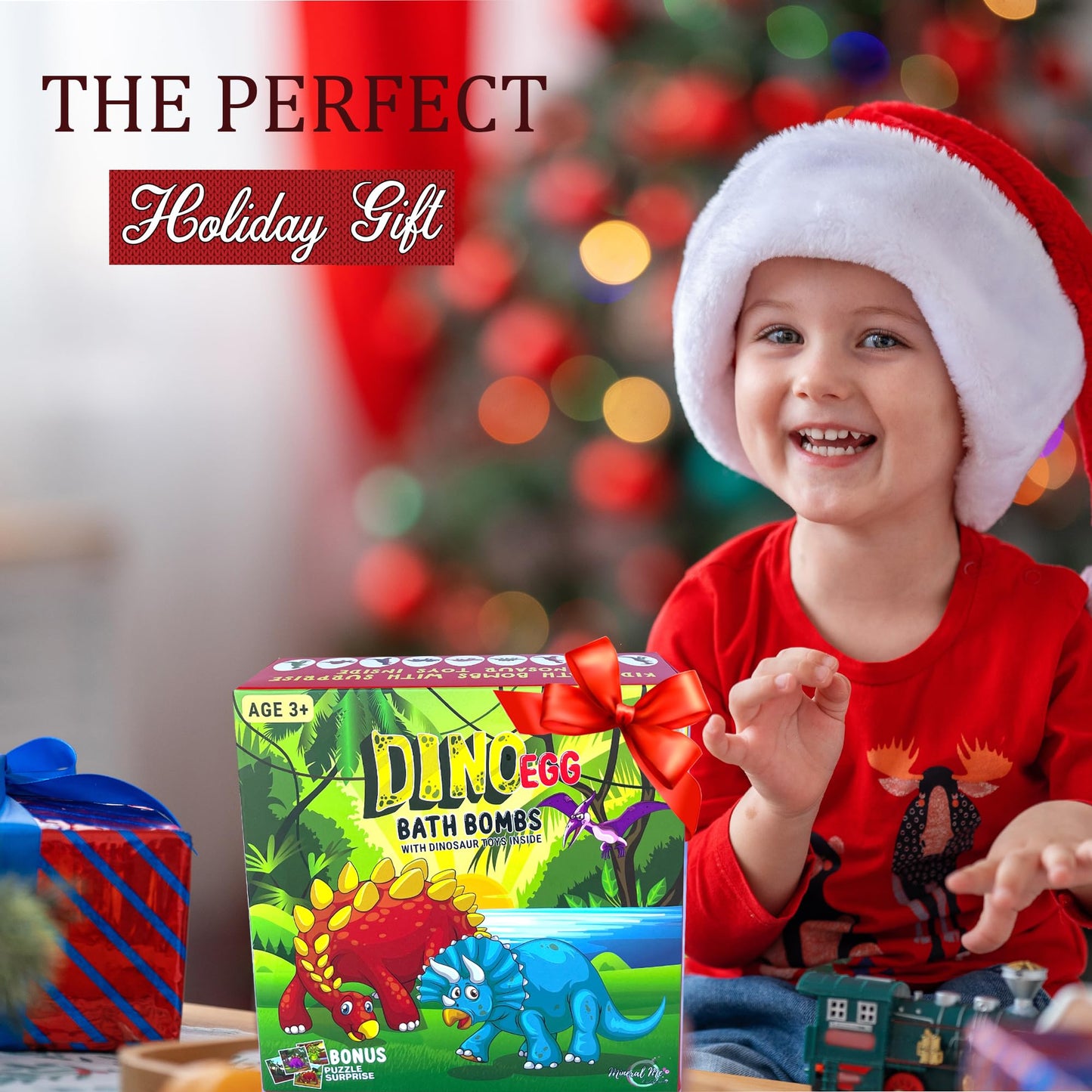 Bath Bombs for Kids with Surprise Toys Inside Plus Dinosaur Puzzle - 9 Organic Dino Egg Bath Bombs, Gentle and Kids Safe, Fizzy Balls with Rich Bubbles, Stocking Stuffers Christmas Gifts for Kids