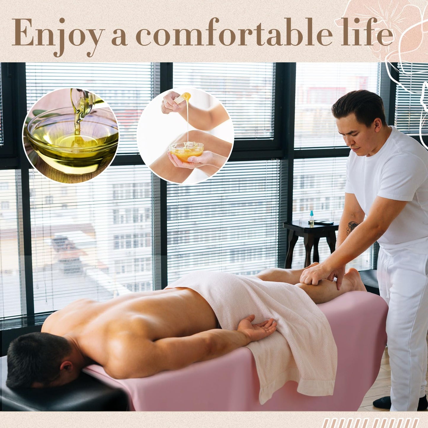 CroBlissful 87 x 51 Inch Massage Table Sheet Reusable Wax Mat Pad Waterproof PVC Waxing Mat for Esthetician Bed Oilproof Wax Bed Cover for Spa Beauty Tattoo Grafting Eyelash (Pink)