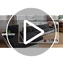 QIANMEW Dark Gray Leaf Pattern 3 Seat Covers + 1 Chaise L-Shaped Couch Cushion Covers (4pcs)