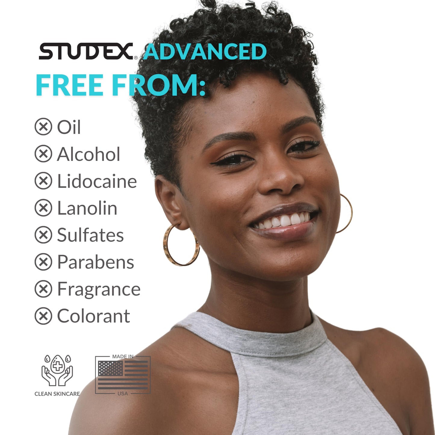 Studex Advanced 2-in-1 Piercing Aftercare & Cleanser – Hypochlorous Spray for Body and Ear Piercing, Hypoallergenic Formula for Sensitive Skin (3.4oz)