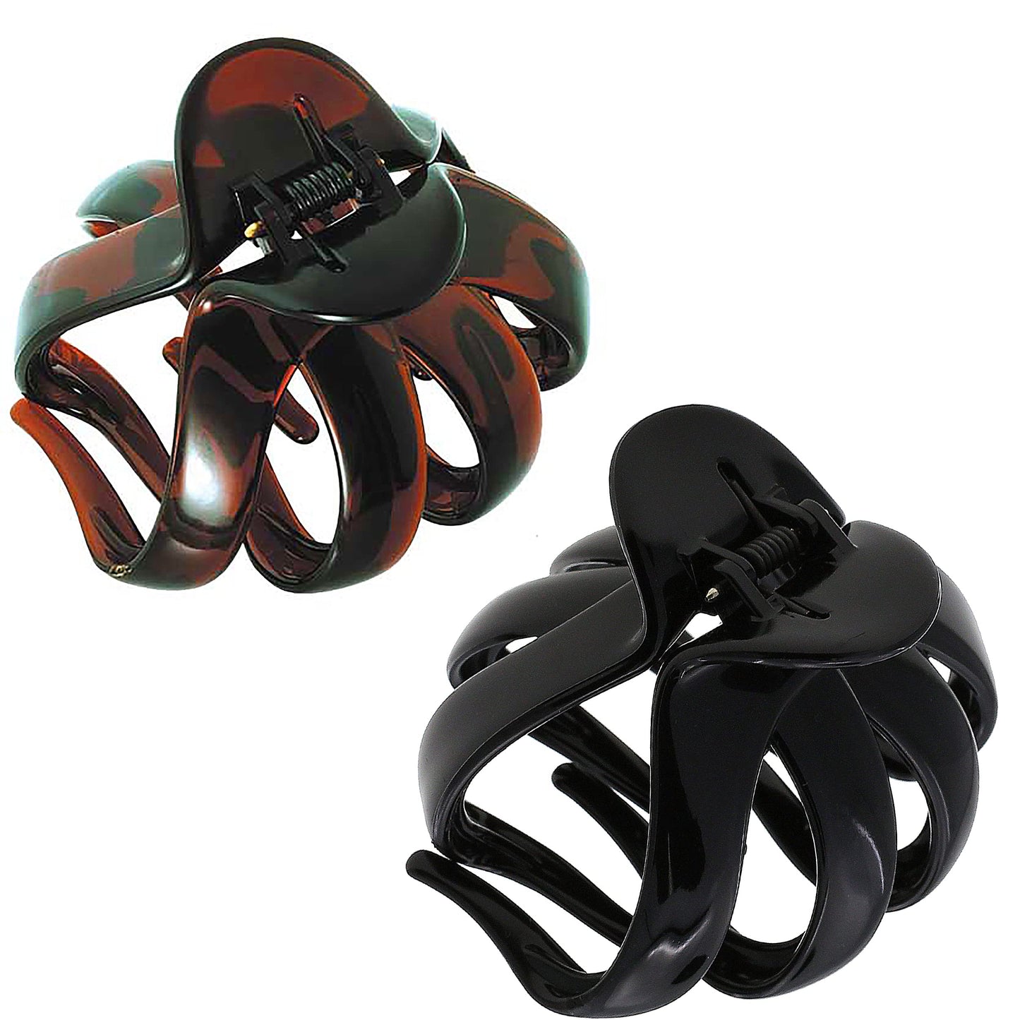 Camila Paris AD716-CP3459 French Octopus Hair Clip, Large Hair Clips for Thick Hair, Girls Big Hair Claw Clip for Long Hair, Durable Jaw Hair Clips for Women for Thick Hair Strong Grip Made in France