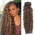 Honey Blonde Ombre Burmese Curly Hair Bundle 22 Inch - 1 Bundle (Variation: Honey Blonde Ombre-BC+22 Inch)