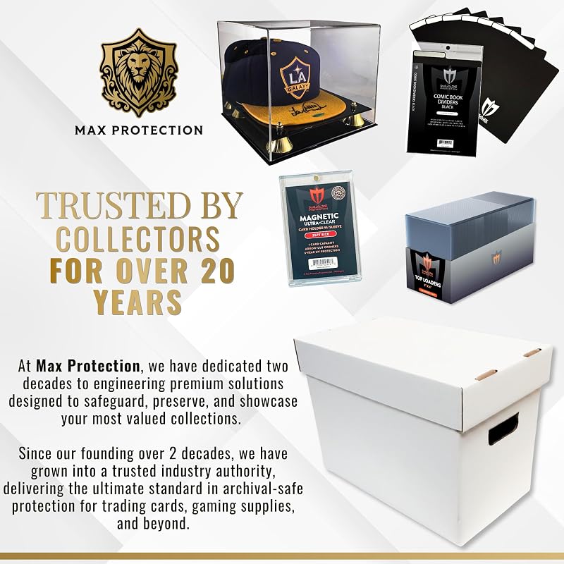 Max Protection Magazine Storage Boxes with Lids - Heavy Duty 10 Pack