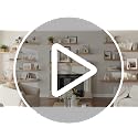 Floating Wall Shelves Set of 2 - 24 Inch Reclaimed Elm Rustic Storage for Kitchen & Bathroom - Variation Elm / 6.7"D x 24"L