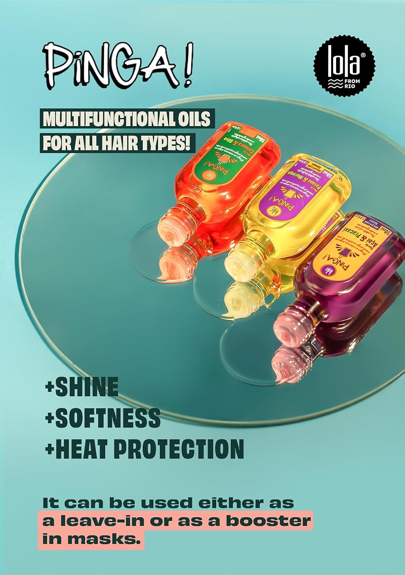 Pinga! Hair Oil Pack 1.69 Fl Oz x2 with Carrot & Olive Oil for Softer, Radiant Hair — Variation 1.69 Fl Oz (Pack of 2)