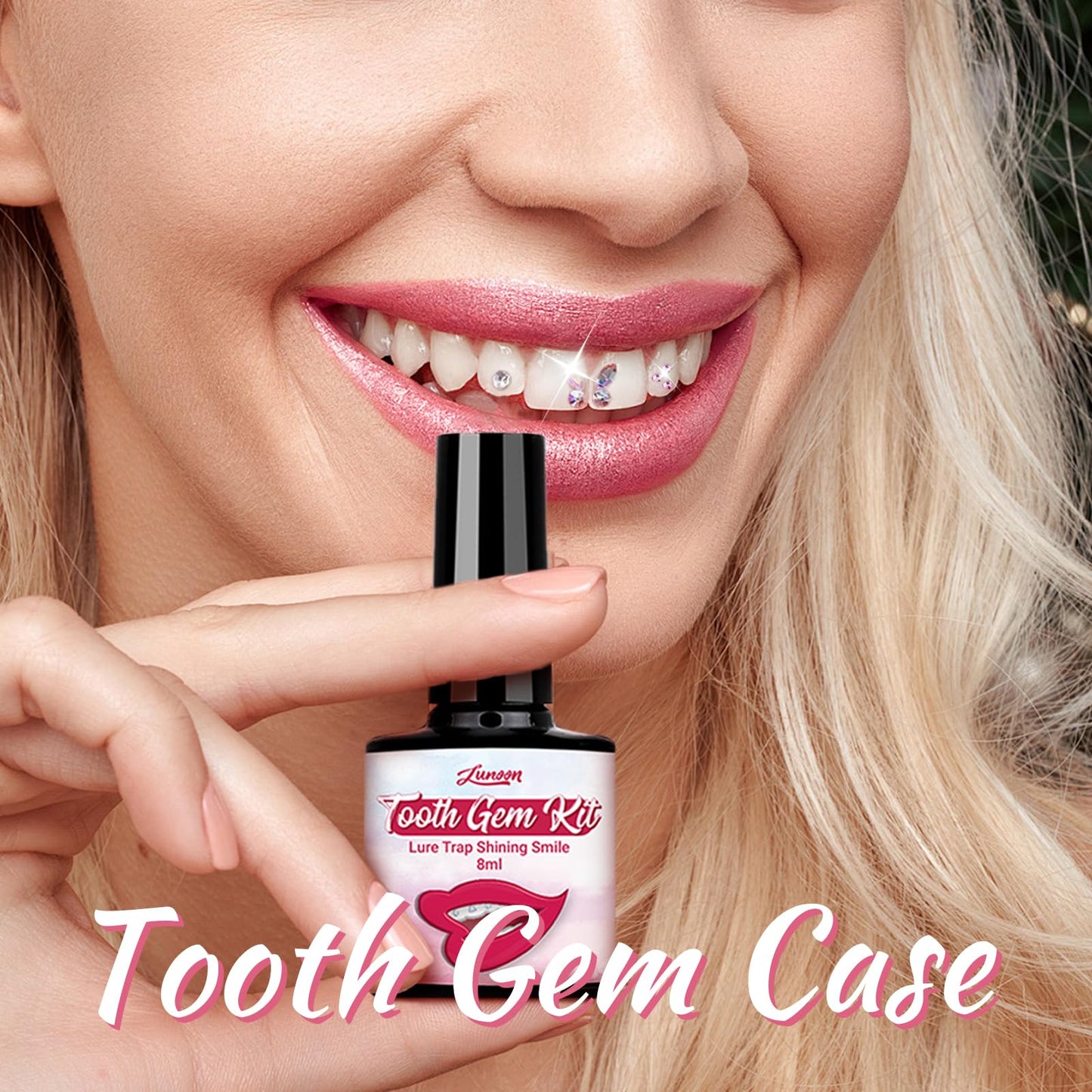 Tpyag Tooth Gem Kit - Professional DIY Dental Jewelry Starter Kit with Sparkling Crystals, Self-Application Fashion Teeth Gems for Women & Men