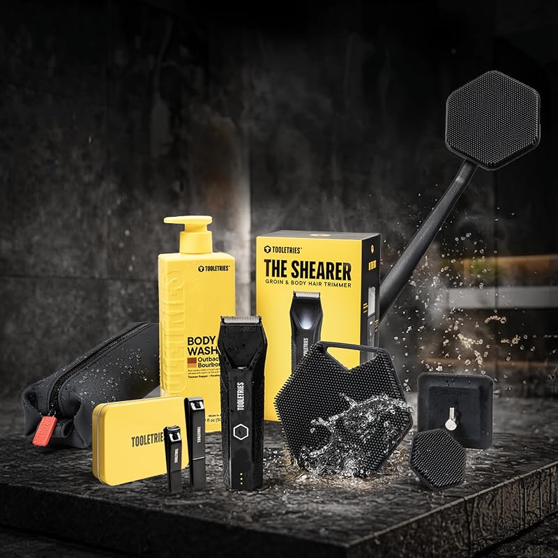 The Shearer Groin Trimmer & Body Groomer Set for Men – Black (Variation: Black)