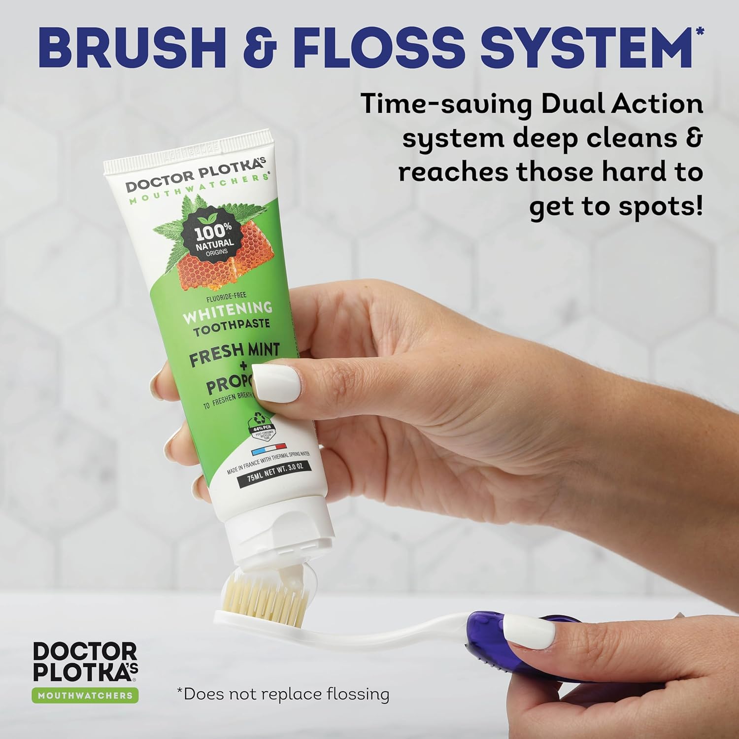Soft Flossing Toothbrush for Sensitive Teeth - MOUTHWATCHERS Travel Toothbrush 4-Pack