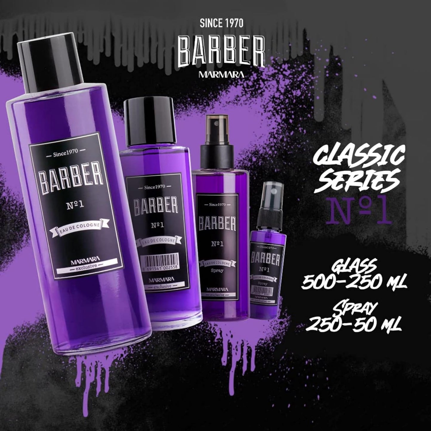 Travel Size Marmara Barber Cologne (50ml) - Ideal for Modern Barbers & Shaving Enthusiasts