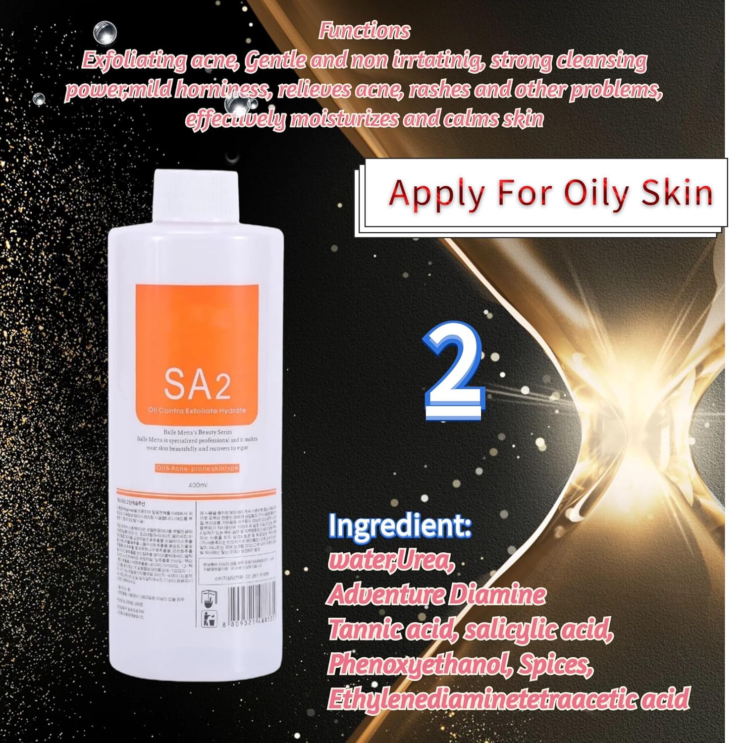Aqua Peeling Solution - Top Salon Skin Scrub for Hydration & Exfoliation (40 fl oz)