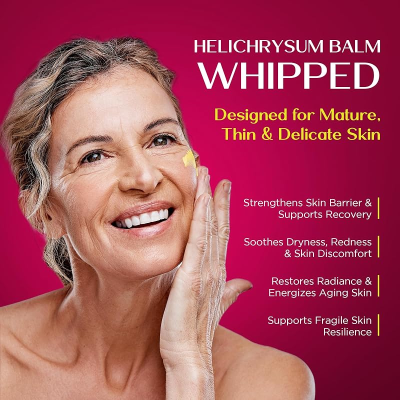 Helichrysum Balm with Arnica & Calendula, 3.4 oz – Soothes Fragile Skin & Restores Moisture Barrier