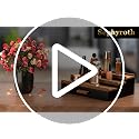 Sephyroth Black Walnut 3-Tier Cologne Organizer with Drawer Storage for Men