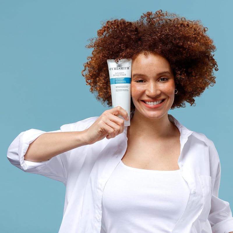Curlsmith In-Shower Style Fixer Strong Hold Gel for Curls – 8 Fl Oz