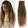 24 Inch 3 in 1 Dreadlock Extensions 30 Strands SE 100% Handmade Mixed 1B/27#+SE-30S-24"