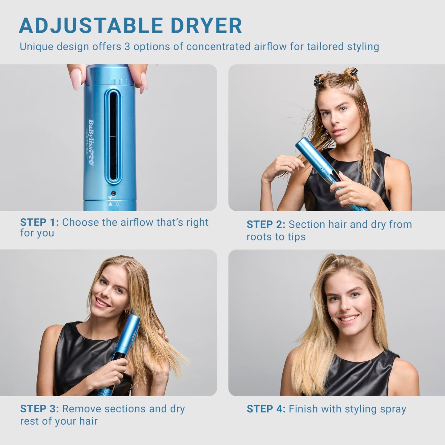 BaBylissPRO Style|Switch Ionic Multi-Styler, Air-Styler and Hair Dryer, Dual Voltage