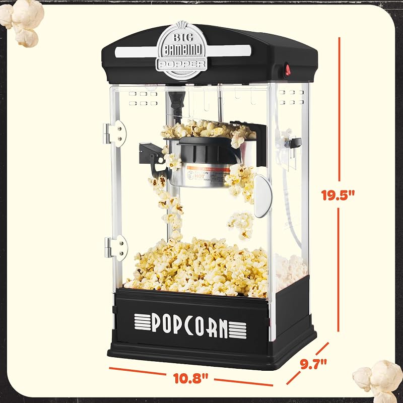 Great Northern Popcorn Big Bambino 4oz Popcorn Machine - Black (Variation: Black)