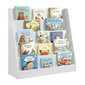 Songmics 5-Tier Kids Bookcase Montessori Bookshelf Toy Storage - Cloud White with 1 Row