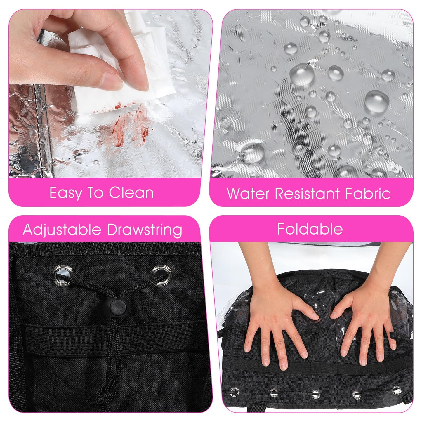 mekueeex Hairstylist Traveling Bag, Large Capacity Hairdresser Barber Bag, Heat Resistant Hair Tools Travel Bag, Professional Makeup Organizer Bag, Waterproof Shower Toiletry Bag