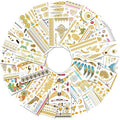 Gold & Silver Temporary Tattoos 32 Sheets – Waterproof Metallic Body Art Set