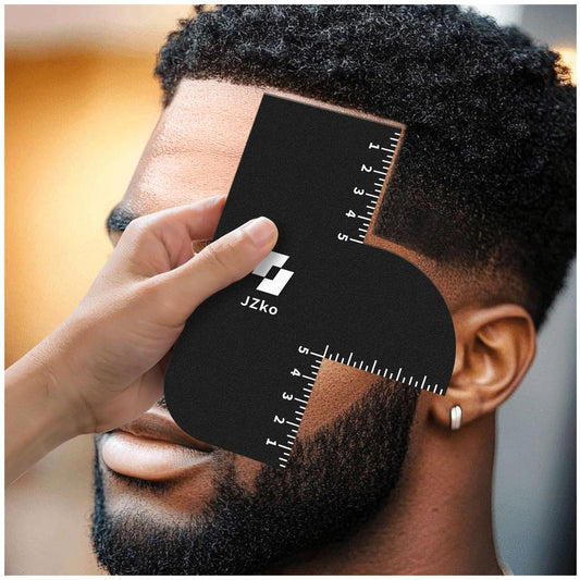 2Pcs Barber Accessories for Hairline Shaping, Enhancement Card for Barbers Reusable Color Spray Edge Line Up Tool for Barber Accessories with Measurement Indicators, Hairline Enhancement Spray for Men