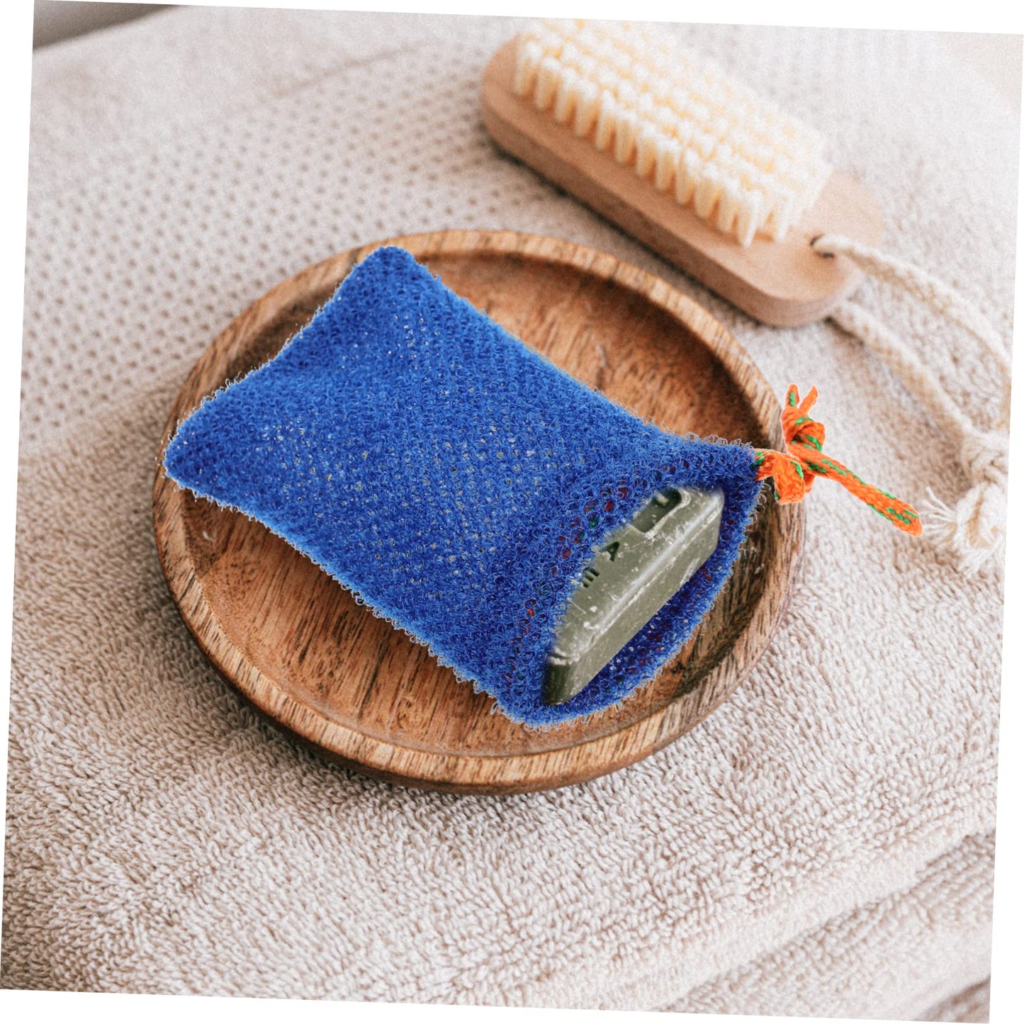 Ipetboom 32pcs Soap Foaming Net Pouches for Bar Soap Storage Drawstring Bath Bags for and Easy Drying for Bathroom Travel