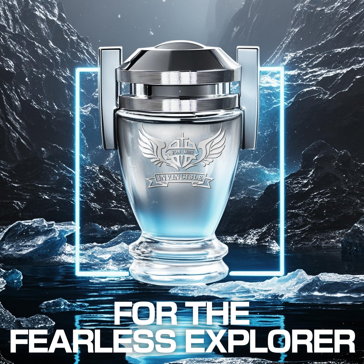 A CENTER Men's Cologne Gift Set Include Valentine Milano,Valentine,Choco Musk & Invincible - 3.4 Fl Oz Each | Vanilla Bourbon, Leather & Amber Floral Fragrance | Luxury Eau de Toilette Quartet