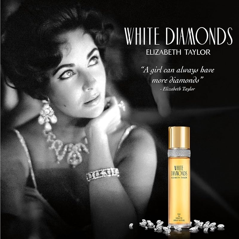 Elizabeth Taylor White Diamonds Eau de Toilette for Women 1.7 fl oz – Variation: 1.7 Fl Oz (Pack of 1)
