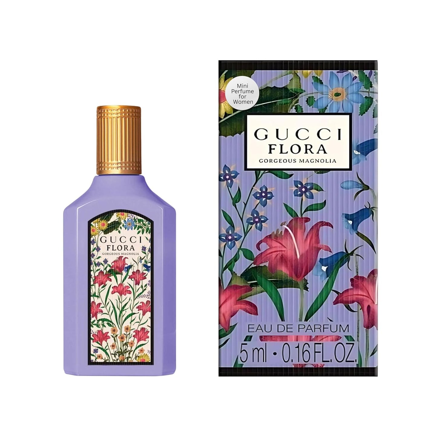 Gucci Flora Gorgeous Magnolia Mini Perfume for Women - 0.16 Fl Oz EDP