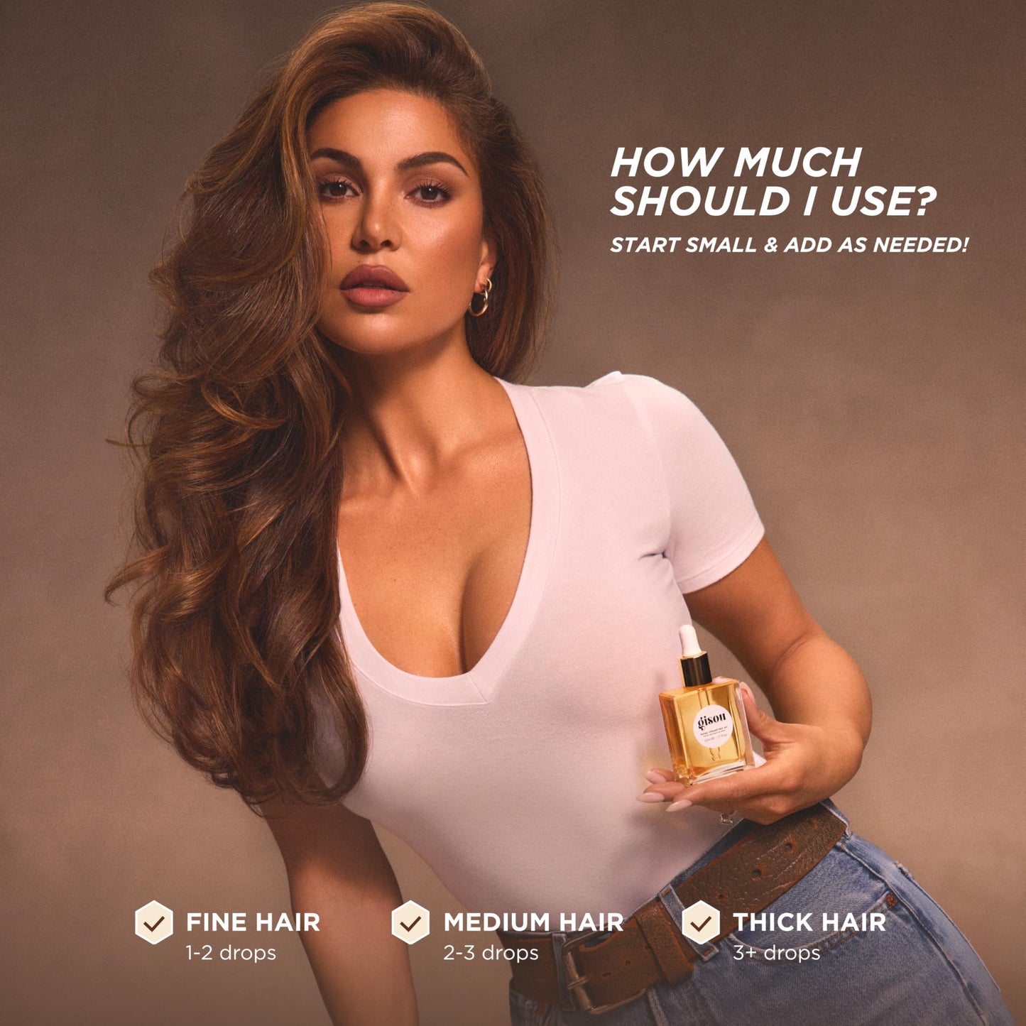 Gisou Honey Infused Hair Oil, Award-Winning Hydration, Frizz Control & Shine Treatment, Mirsalehi Honey & Botanical Oils, Heat Protection up to 450°F, Lightweight Non-Greasy Oil for All Hair Types