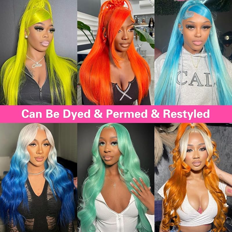613 Lace Front Wig 200% Density 26 Inch Straight 13x6 HD Transparent Lace Frontal - Glueless Pre Plucked with Baby Hair, Variation of THIS listing