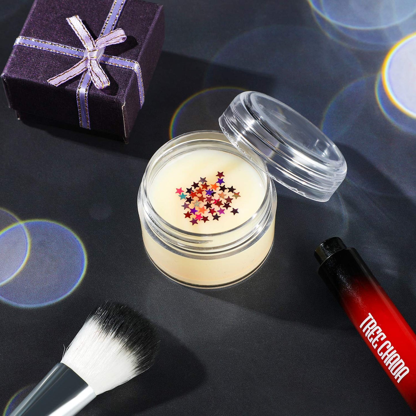 Boao 50 Pieces Empty Clear Plastic Pot Jars with Lids Round Sample Containers Mini Travel Jars for Storage of Ear Studs Ear Ring(30 ml/30g)