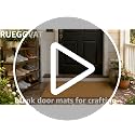 10 Pcs DIY Blank Coir Door Mats for Crafting & Stenciling - Non-Slip Backing